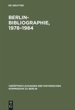 Berlin-Bibliographie, 1978¿1984