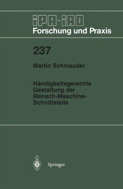 Händigkeitsgerechte Gestaltung der Mensch-Maschine-Schnittstelle - Schmauder, Martin
