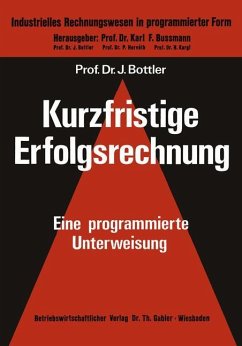 Kurzfristige Erfolgsrechnung - Bottler, Jörg