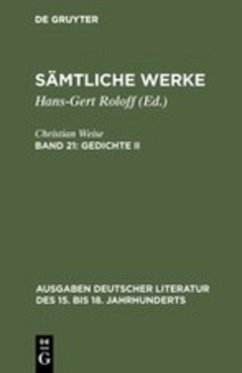 Gedichte II - Weise, Christian