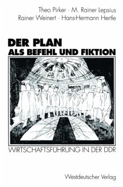 Der Plan als Befehl und Fiktion - Pirker, Theo; Hertle, Hans-Hermann; Weinert, Rainer; Lepsius, M. Rainer