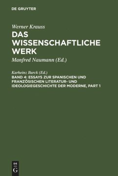 Essays zur spanischen und französischen Literatur- und Ideologiegeschichte der Moderne