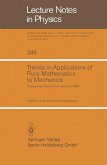 Trends in Applications of Pure Mathematics to Mechanics