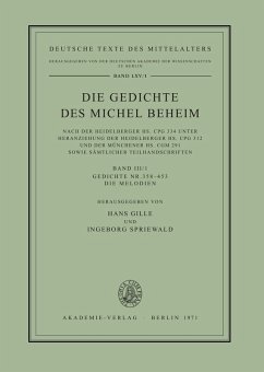 Cover Gedichte Nr. 358-453. Die Melodien