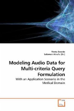 Modeling Audio Data for Multi-criteria Query Formulation - Zewide, Tizeta