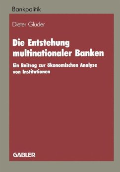 Die Entstehung multinationaler Banken - Glüder, Dieter