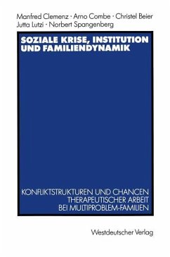 Soziale Krise, Institution und Familiendynamik - Clemenz, Manfred