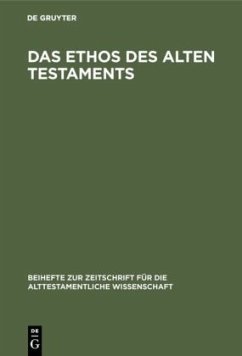 Das Ethos des Alten Testaments - Hempel, Johannes