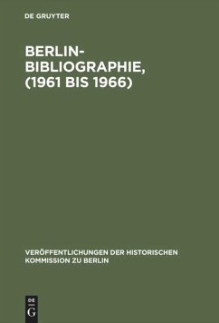 Berlin-Bibliographie, (1961 bis 1966)