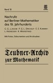 Nachrufe auf Berliner Mathematiker des 19. Jahrhunderts