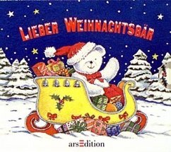 Lieber Weihnachtsbär, m. kleinem Bär in Schlitten