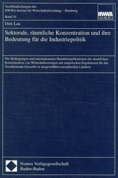 Cover Sektorale, räumliche Konzentration und ihre Bedeutung für die Industriepolitik