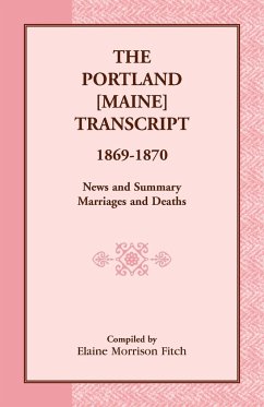 The Portland [Maine] Transcript, 1869-1870, News and Summary, Marriages and Deaths - Fitch, Elaine Morrison