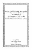 Marriages of Washington County, Maryland. An Index