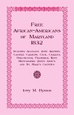 Free African-Americans Maryland, 1832