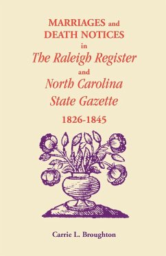 Marriages and Death Notices in Raleigh Register and North Carolina State Gazette 1826-1845 - Broughton, Carrie L.