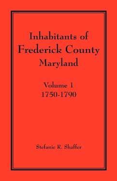 Cover Inhabitants of Frederick County, Maryland. Volume 1