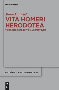 Vita Homeri Herodotea - Vasiloudi, Maria