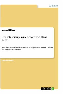 Der interdisziplinäre Ansatz von Hans Raffée - Ehlers, Manuel