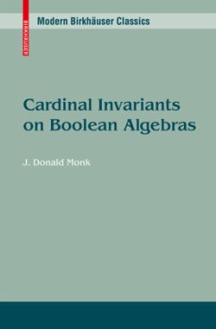 Cardinal Invariants on Boolean Algebras - Monk, J. Donald