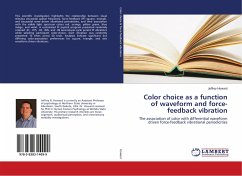 Color choice as a function of waveform and force-feedback vibration