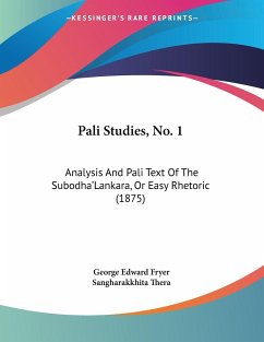 Pali Studies, No. 1