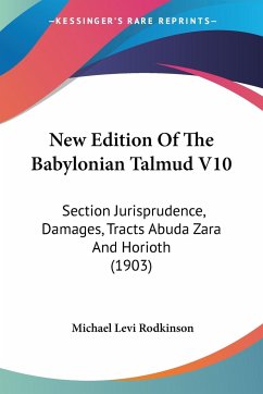New Edition Of The Babylonian Talmud V10