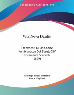 Vita Nova Dantis - Passerini, Giuseppe Lando; Alighieri, Dante