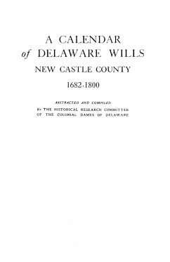 Calendar of Delaware Wills