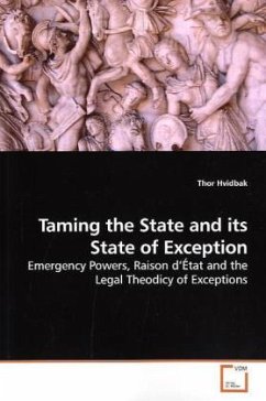 Cover Taming the State and its State of Exception