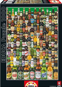 Carletto 9212736 - Educa, Beers, Bierflaschen, Puzzle, 1000 Teile
