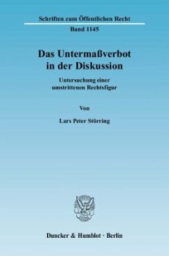 Das Untermaßverbot in der Diskussion. - Störring, Lars Peter Das Untermaßverbot in der Diskussion. - Störring, Lars Peter