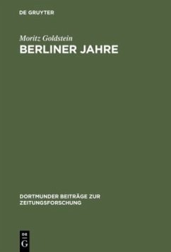 Berliner Jahre - Goldstein, Moritz