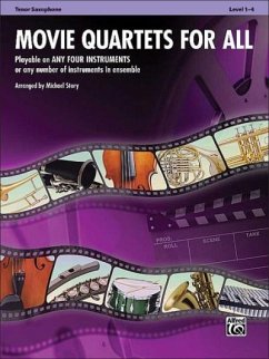 Movie Quartets for All, Tenor Saxophone, Level 1-4 - Story, Michael