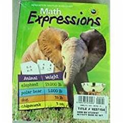 Math Expressions: Student Activity Book (2 Volumes) Grade 3