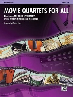 Movie Quartets for All, Flute/Piccolo, Level 1-4