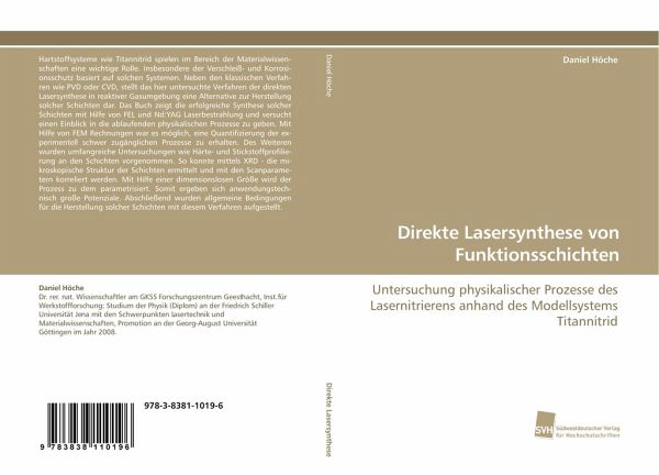 Direkte Lasersynthese von Funktionsschichten Direkte Lasersynthese von Funktionsschichten
