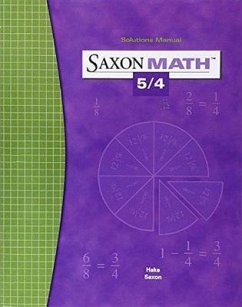 Saxon Math 5/4: Solution Manual 2004 - Various; Hake