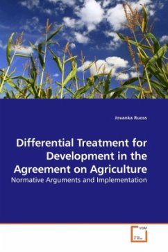 Differential Treatment for Development in the Agreement on Agriculture - Ruoss, Jovanka