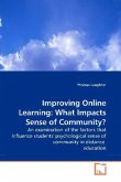 Improving Online Learning: What Impacts Sense of Community?