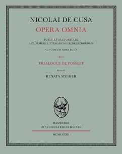 Nicolai de Cusa Opera omnia / Nicolai de Cusa Opera omnia