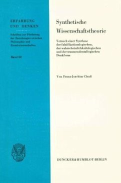 Synthetische Wissenschaftstheorie. - Clauß, Franz-Joachim