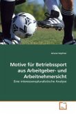 Motive für Betriebssport aus Arbeitgeber- und Arbeitnehmersicht