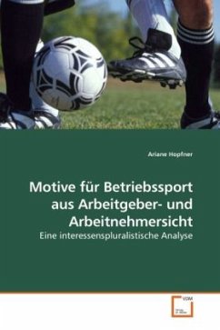 Motive für Betriebssport aus Arbeitgeber- und Arbeitnehmersicht - Hopfner, Ariane