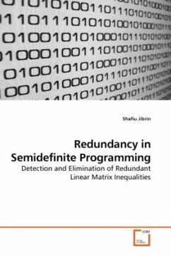 Redundancy in Semidefinite Programming - Jibrin, Shafiu