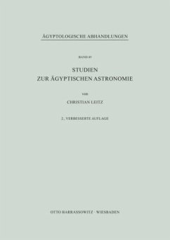 Studien zur ägyptischen Astronomie - Leitz, Christian