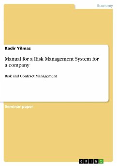 Manual for a Risk Management System for a company - Yilmaz, Kadir