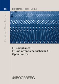 IT-Compliance - IT und öffentliche Sicherheit - Open Source - Hoffmann, Mathis / Kitz, Volker / Leible, Stefan