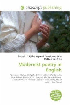Cover Modernist poetry in English
