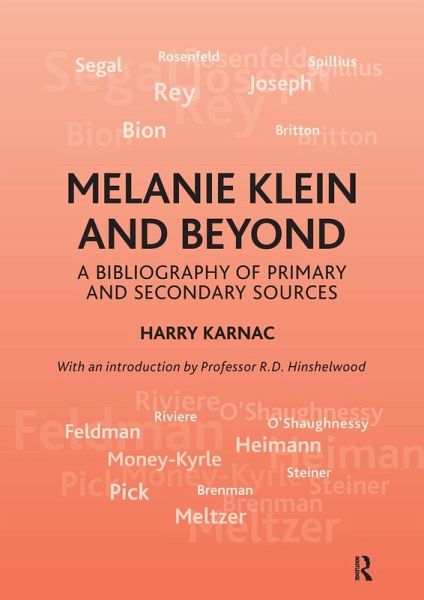 Melanie Klein and Beyond Melanie Klein and Beyond